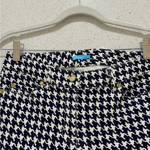 J. McLaughlin LEXI Jean. Navy Herringbone print. Size 2 ❤️ - Picture 4 of 8
